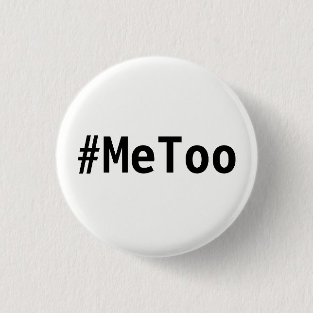 Macaron Rond 2,50 Cm bouton de #MeToo (Devant)
