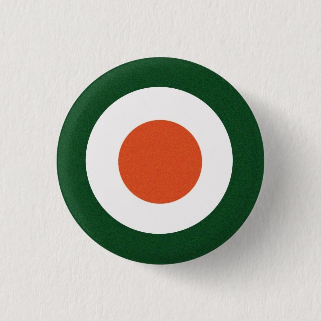 Macaron Rond 2,50 Cm Bouton de Mods d'Irlandais (Devant)