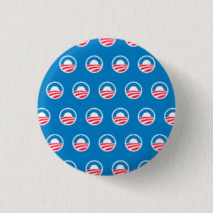Macaron Rond 2,50 Cm Bouton de motif d'Obama