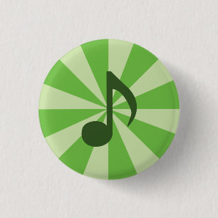 Macaron Rond 2,50 Cm Bouton de musique