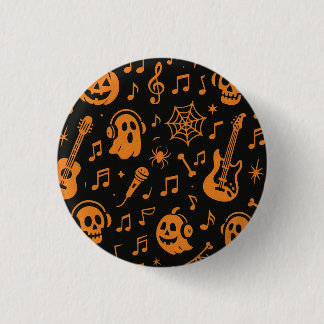 Macaron Rond 2,50 Cm bouton de musique d'Halloween mignon