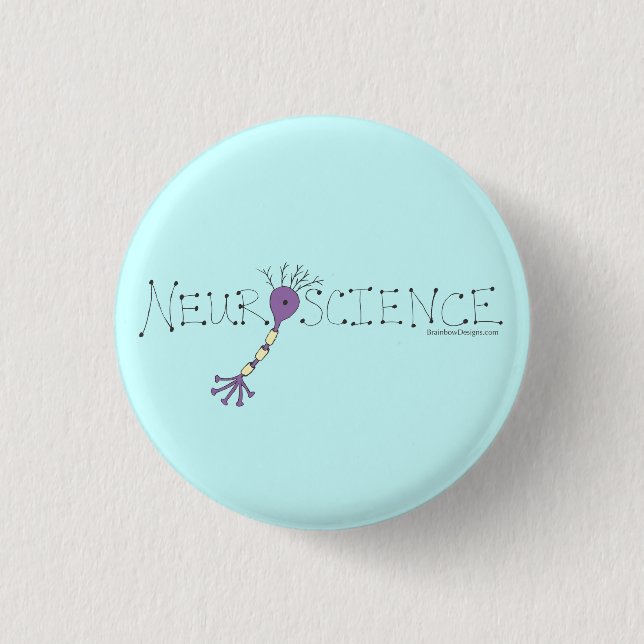 Macaron Rond 2,50 Cm Bouton de neurologie (Devant)