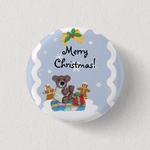 Macaron Rond 2,50 Cm Bouton de Noël de Little Bear