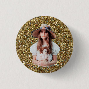 Macaron Rond 2,50 Cm Bouton de nymphette de Brooke Shields