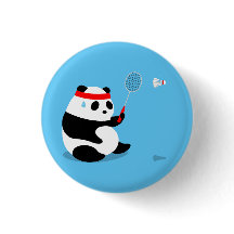 Bouton de panda transpirant Badminton / Épingle /