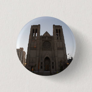 Macaron Rond 2,50 Cm Bouton de Pinback de cathédrale de grâce de San