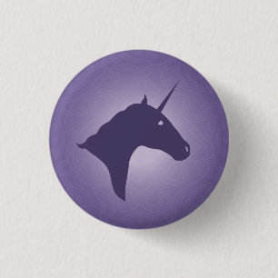 Macaron Rond 2,50 Cm Bouton de pourpre de licorne