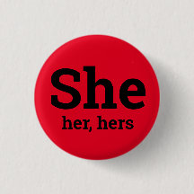 Bouton de pronoms Elle, Elle, Ses
