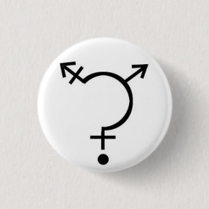 Macaron Rond 2,50 Cm Bouton de question de genre