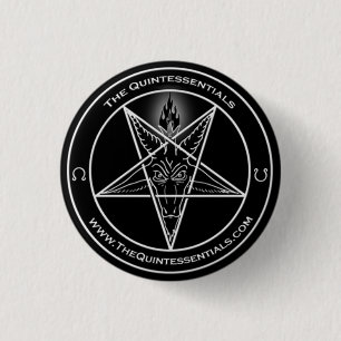 Macaron Rond 2,50 Cm Bouton de Quintessentials le "Baphomet"