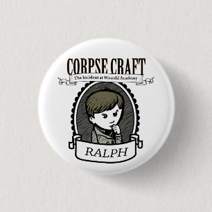 Macaron Rond 2,50 Cm Bouton de Ralph de métier de cadavre
