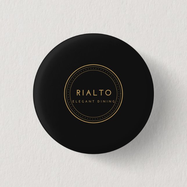 Macaron Rond 2,50 Cm Bouton de Rialto (Devant)
