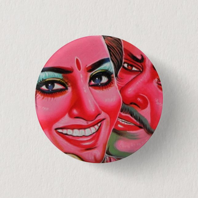 Macaron Rond 2,50 Cm bouton de RickshawArt.org (Devant)