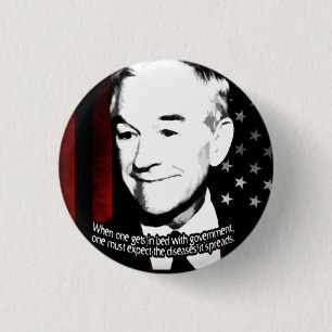 Macaron Rond 2,50 Cm Bouton de Ron Paul