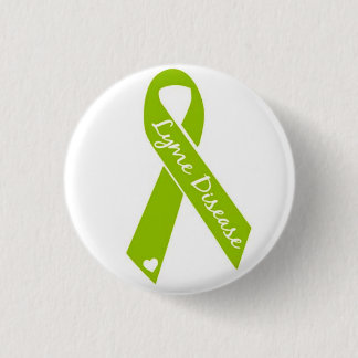 Macaron Rond 2,50 Cm Bouton de ruban de conscience de Lyme
