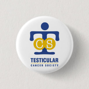 Macaron Rond 2,50 Cm Bouton de société de cancer du testicule