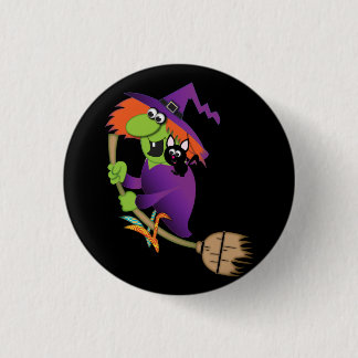 Macaron Rond 2,50 Cm Bouton de sorcière de bande dessinée