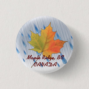 Macaron Rond 2,50 Cm Bouton de souvenir de Ridge d'érable