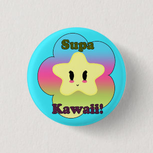 Macaron Rond 2,50 Cm Bouton de Supa Kawaii