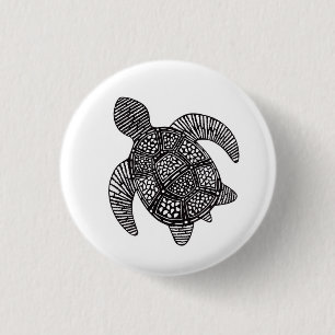 Macaron Rond 2,50 Cm Bouton de tortue de mer