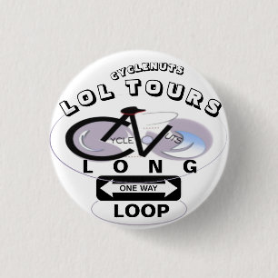 MACARON ROND 2,50 CM BOUTON DE TOURNÉE DE LA BOUTEILLE DE CYCLENUTS LON