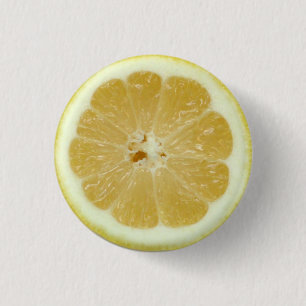 Macaron Rond 2,50 Cm Bouton de tranche de citron