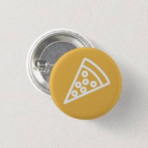 Macaron Rond 2,50 Cm Bouton de tranche o' Pizza
