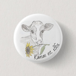 Macaron Rond 2,50 Cm Bouton de vache du Kansas