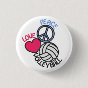 Macaron Rond 2,50 Cm Bouton de volleyball