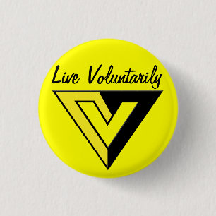 Macaron Rond 2,50 Cm Bouton de Voluntaryist