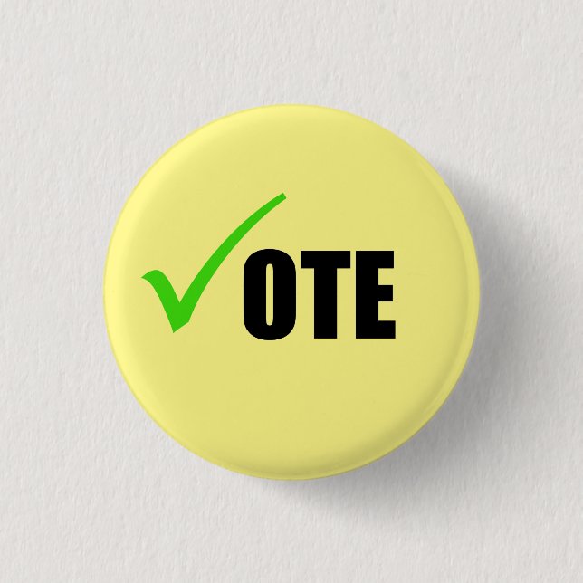 Macaron Rond 2,50 Cm Bouton de vote (Devant)