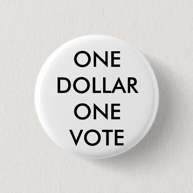 MACARON ROND 2,50 CM BOUTON DE VOTE D'ONEDOLLARONE (Devant)