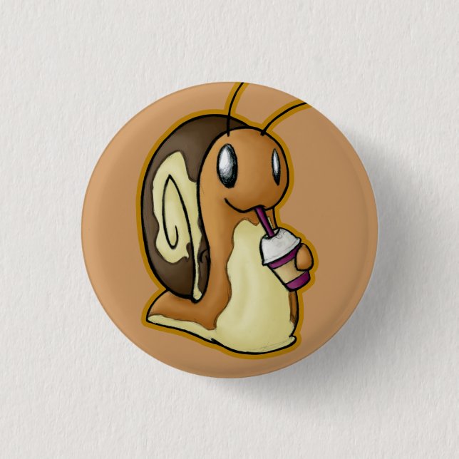 Macaron Rond 2,50 Cm Bouton d'Ecru (Devant)