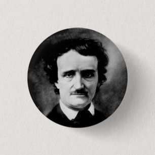 Macaron Rond 2,50 Cm Bouton d'Edgar Allan Poe