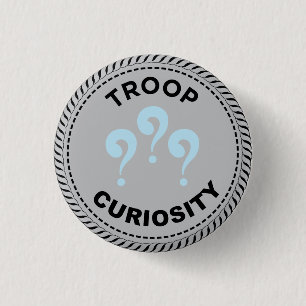 Macaron Rond 2,50 Cm Bouton des questions de la liste de la troupe IGGP