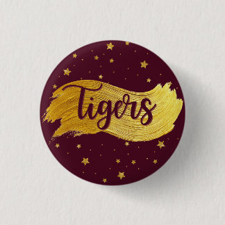 Macaron Rond 2,50 Cm Bouton d'esprit des Tigres de Dripping Springs