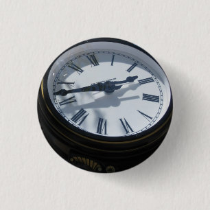 Macaron Rond 2,50 Cm "Bouton d'horloge ! "