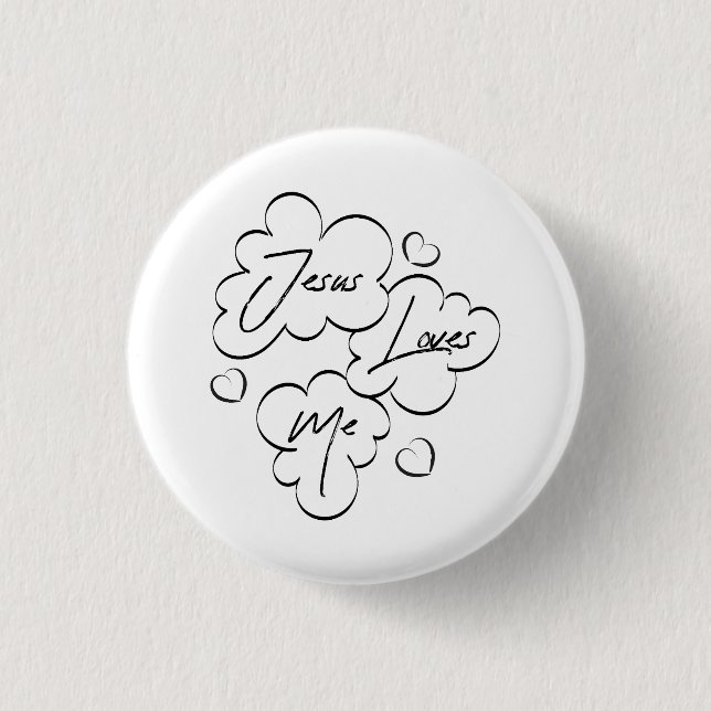 Macaron Rond 2,50 Cm Bouton d'illustration du texte biblique (Devant)