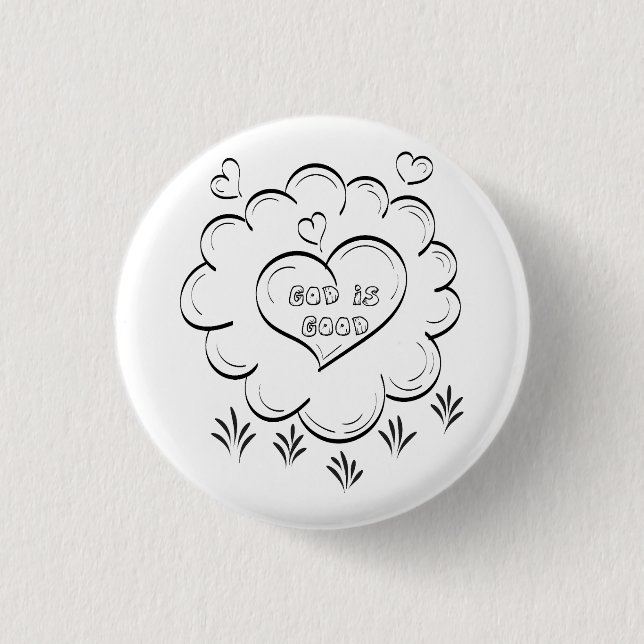 Macaron Rond 2,50 Cm Bouton d'illustration du texte biblique (Devant)