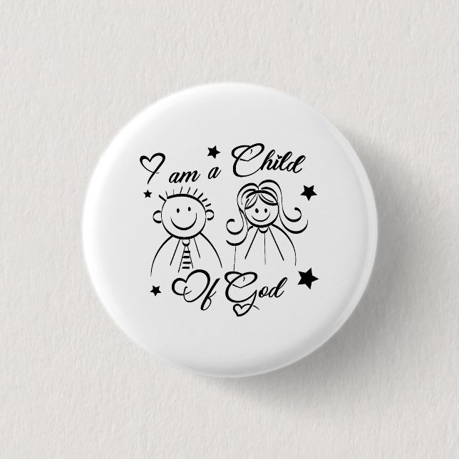 Macaron Rond 2,50 Cm Bouton d'illustration du texte biblique (Devant)