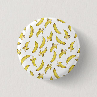 Macaron Rond 2,50 Cm Bouton d'impression du Motif de banane