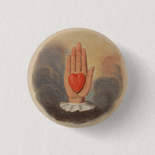 Macaron Rond 2,50 Cm Bouton disponible de coeur de camarades impairs