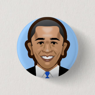 Macaron Rond 2,50 Cm Bouton d'Obama petit