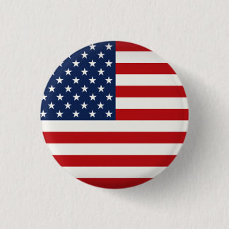 Macaron Rond 2,50 Cm Bouton drapeau américain