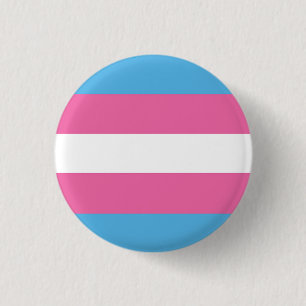 Macaron Rond 2,50 Cm Bouton Drapeau De Pride Transgenre