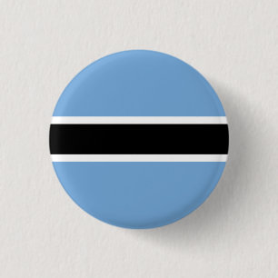 Macaron Rond 2,50 Cm Bouton drapeau du Botswana patriotique