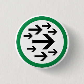 Macaron Rond 2,50 Cm Bouton droit de flèches