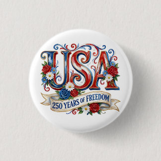Macaron Rond 2,50 Cm Bouton du 250e anniversaire des États-Unis d'Améri