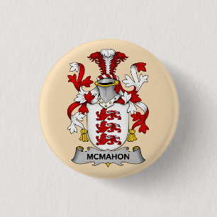 Macaron Rond 2,50 Cm Bouton du blason de la famille McMahon 