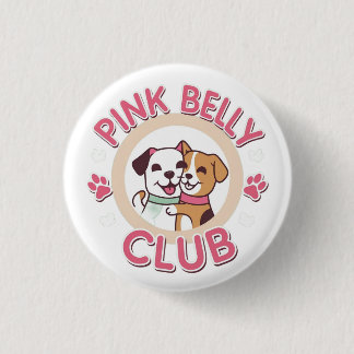 Macaron Rond 2,50 Cm Bouton du club de ventre rose